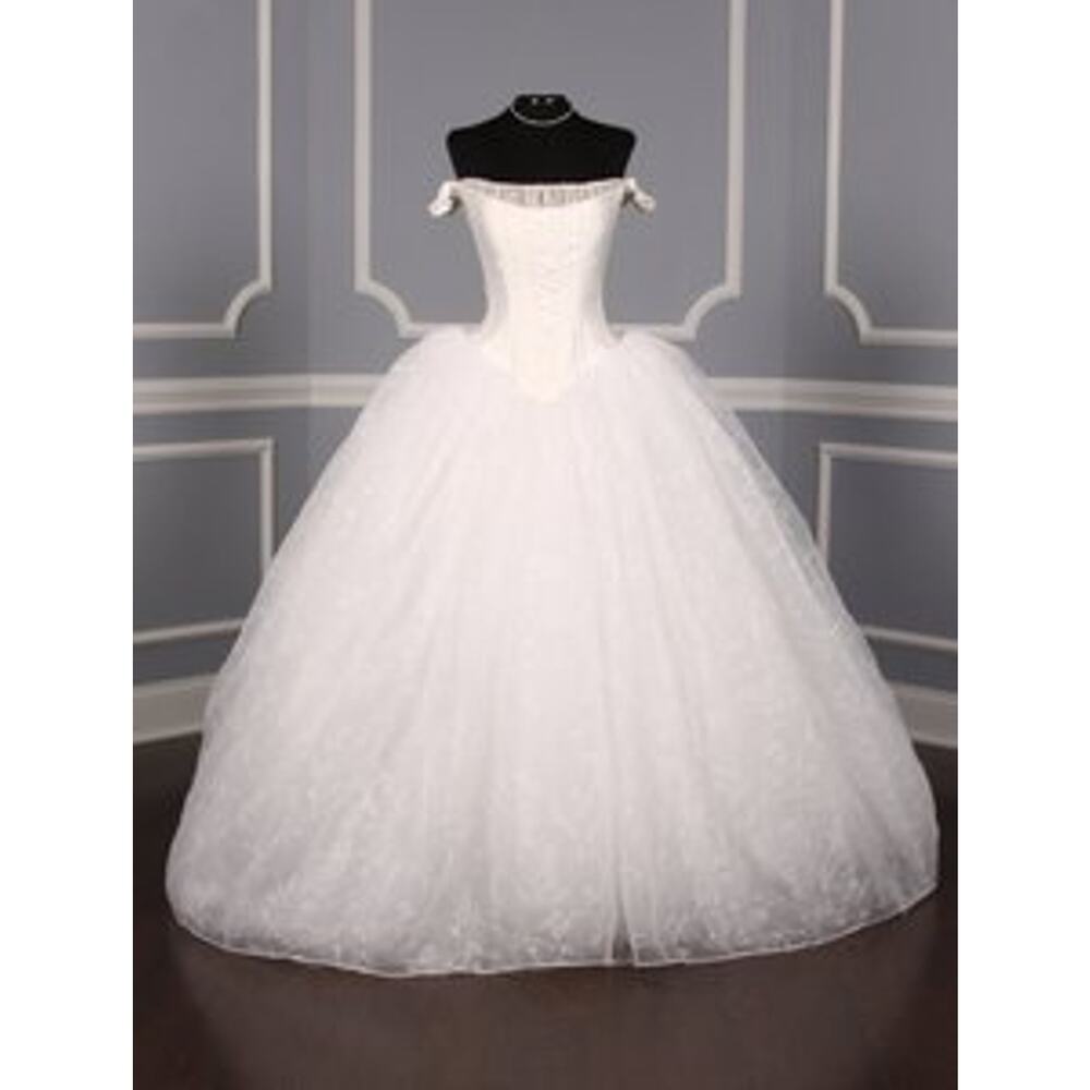 ST. PUCCHI Valentina Z114 White Cinderella Ballgown Wedding Dress Bridal Gown 10